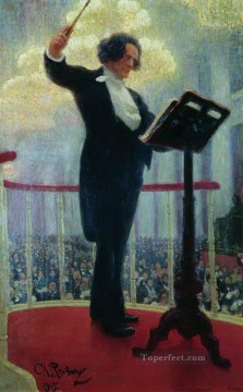  Ilya Decoraci%C3%B3n Paredes - retrato de anton rubinstein 1915 Ilya Repin